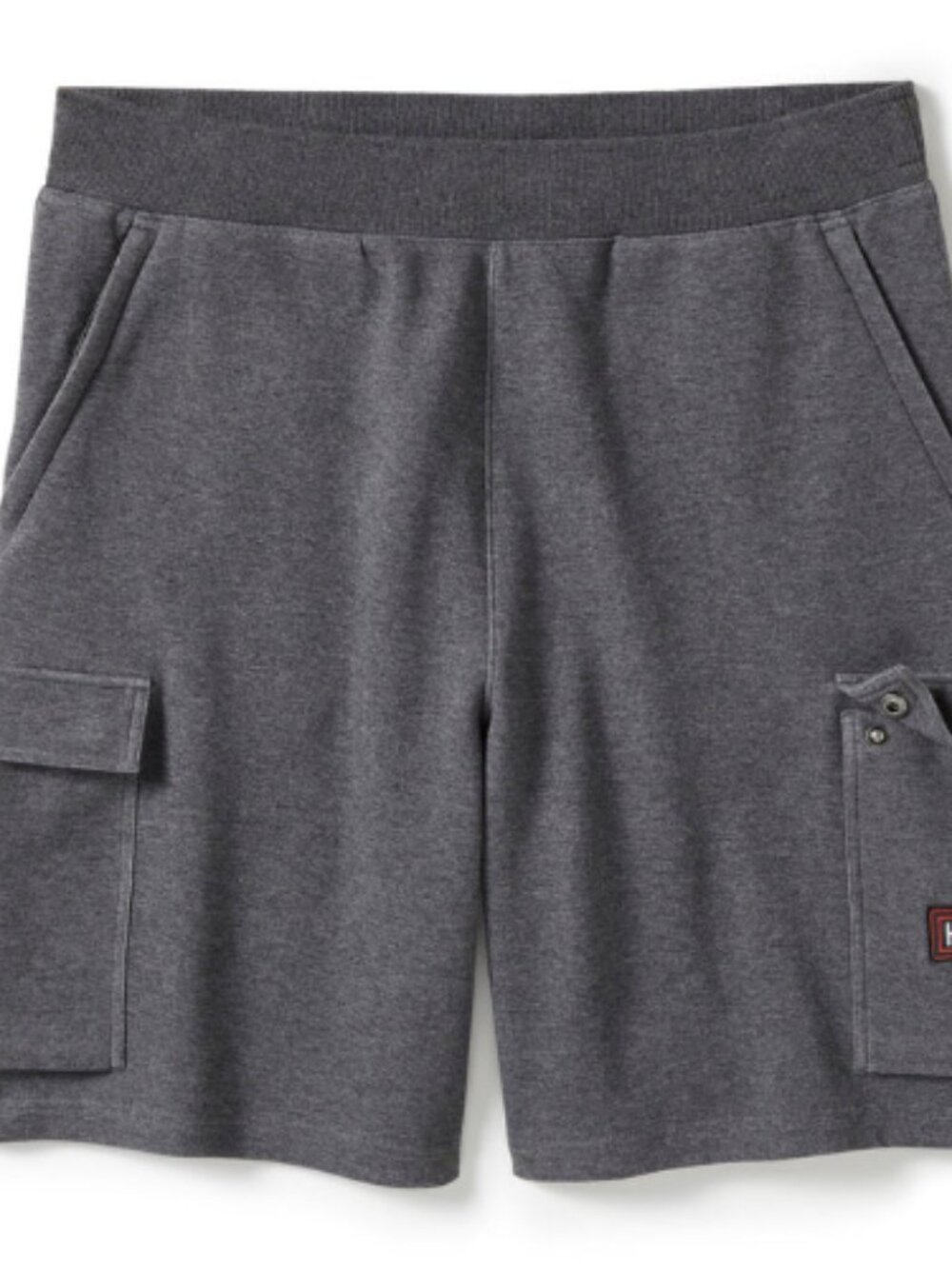 Genuine Harley-Davidson® Men's Essential Fleece Cargo Short - Charcoal Grey Heat